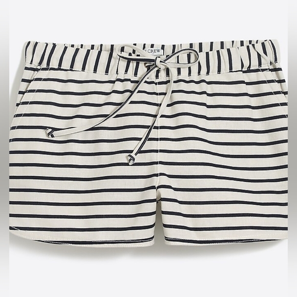 J. Crew Pants - NWT J. Crew Size Large Linen Cotten Blend Shorts Black White